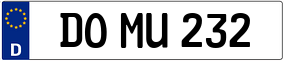 Trailer License Plate